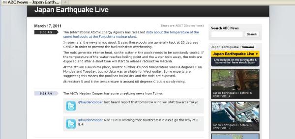 Text from the ABC news website that suggests water boils at below 84 degrees celcius.