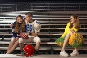 A young woman being excluded by her friends