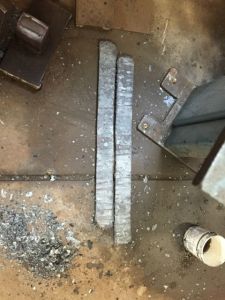 Forged damascus steel