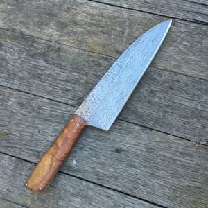 A damascus steel blade